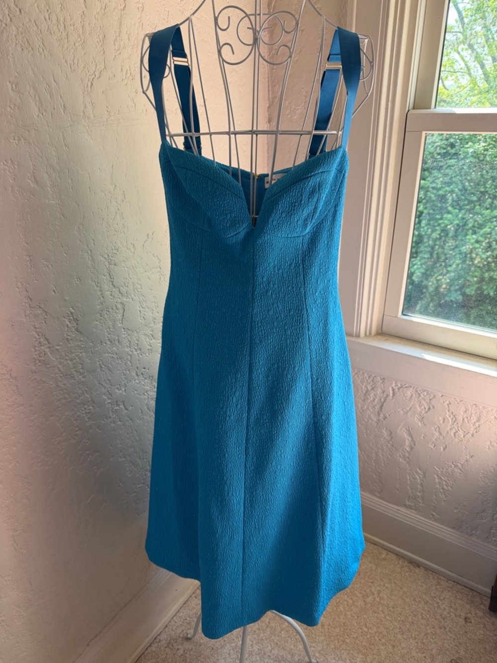 Rebecca Vallance Blue Hermosa Sweetheart Midi Dress US size 8/ UK 12